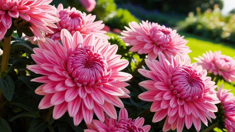 Crysanthemen im Garten   1